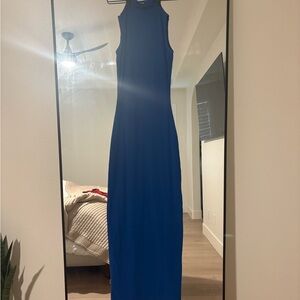 SKIMS Royal Blue Sleeveless Maxi Dress